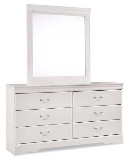 Anarasia Twin Sleigh Headboard with Mirrored Dresser Milwaukee Furniture of Chicago - Furniture Store in Chicago Serving Humbolt Park, Roscoe Village, Avondale, & Homan Square