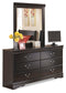 Huey Vineyard Twin Sleigh Headboard with Mirrored Dresser, Chest and 2 Nightstands Milwaukee Furniture of Chicago - Furniture Store in Chicago Serving Humbolt Park, Roscoe Village, Avondale, & Homan Square