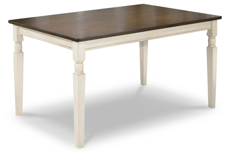 Whitesburg Dining Table and 4 Chairs and Bench with Storage Milwaukee Furniture of Chicago - Furniture Store in Chicago Serving Humbolt Park, Roscoe Village, Avondale, & Homan Square