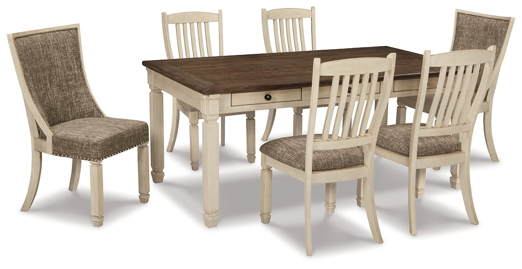 Bolanburg Dining Table and 6 Chairs Milwaukee Furniture of Chicago - Furniture Store in Chicago Serving Humbolt Park, Roscoe Village, Avondale, & Homan Square