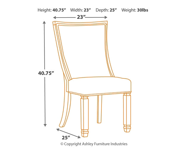 Bolanburg Dining Table and 6 Chairs Milwaukee Furniture of Chicago - Furniture Store in Chicago Serving Humbolt Park, Roscoe Village, Avondale, & Homan Square