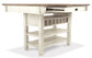 Bolanburg Counter Height Dining Table and 6 Barstools Milwaukee Furniture of Chicago - Furniture Store in Chicago Serving Humbolt Park, Roscoe Village, Avondale, & Homan Square