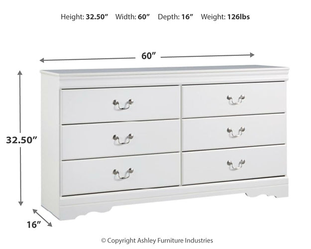 Anarasia Twin Sleigh Headboard with Dresser Milwaukee Furniture of Chicago - Furniture Store in Chicago Serving Humbolt Park, Roscoe Village, Avondale, & Homan Square