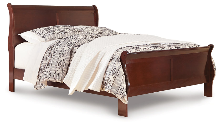 Alisdair Queen Sleigh Bed with Mirrored Dresser Milwaukee Furniture of Chicago - Furniture Store in Chicago Serving Humbolt Park, Roscoe Village, Avondale, & Homan Square