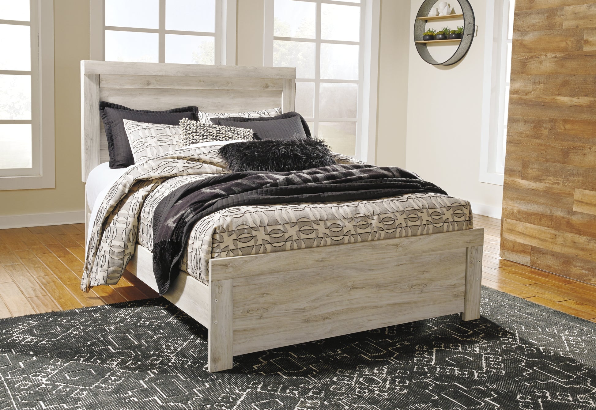 Bellaby Queen Crossbuck Panel Bed with Dresser Milwaukee Furniture of Chicago - Furniture Store in Chicago Serving Humbolt Park, Roscoe Village, Avondale, & Homan Square