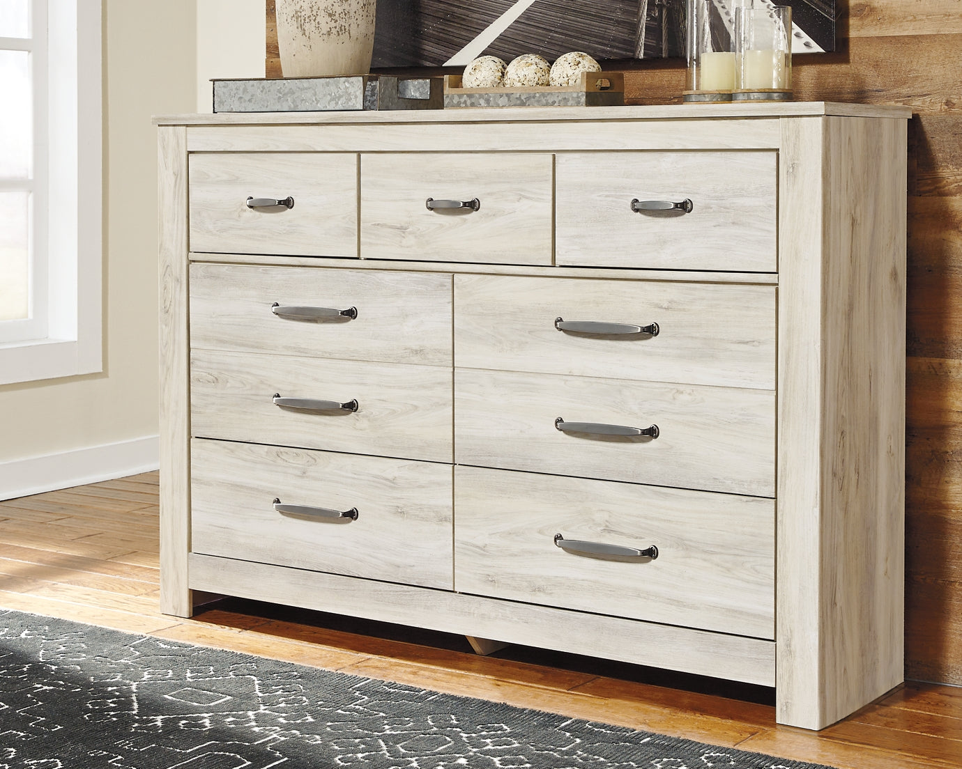 Bellaby Queen Crossbuck Panel Bed with Dresser Milwaukee Furniture of Chicago - Furniture Store in Chicago Serving Humbolt Park, Roscoe Village, Avondale, & Homan Square