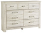 Bellaby Queen Crossbuck Panel Bed with Dresser Milwaukee Furniture of Chicago - Furniture Store in Chicago Serving Humbolt Park, Roscoe Village, Avondale, & Homan Square