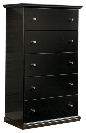 Maribel Full Panel Headboard with Mirrored Dresser, Chest and 2 Nightstands Milwaukee Furniture of Chicago - Furniture Store in Chicago Serving Humbolt Park, Roscoe Village, Avondale, & Homan Square