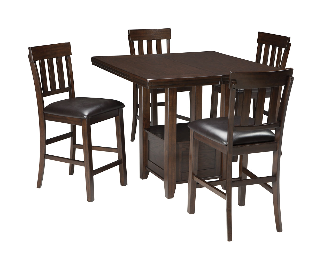 Haddigan Counter Height Dining Table and 4 Barstools Milwaukee Furniture of Chicago - Furniture Store in Chicago Serving Humbolt Park, Roscoe Village, Avondale, & Homan Square