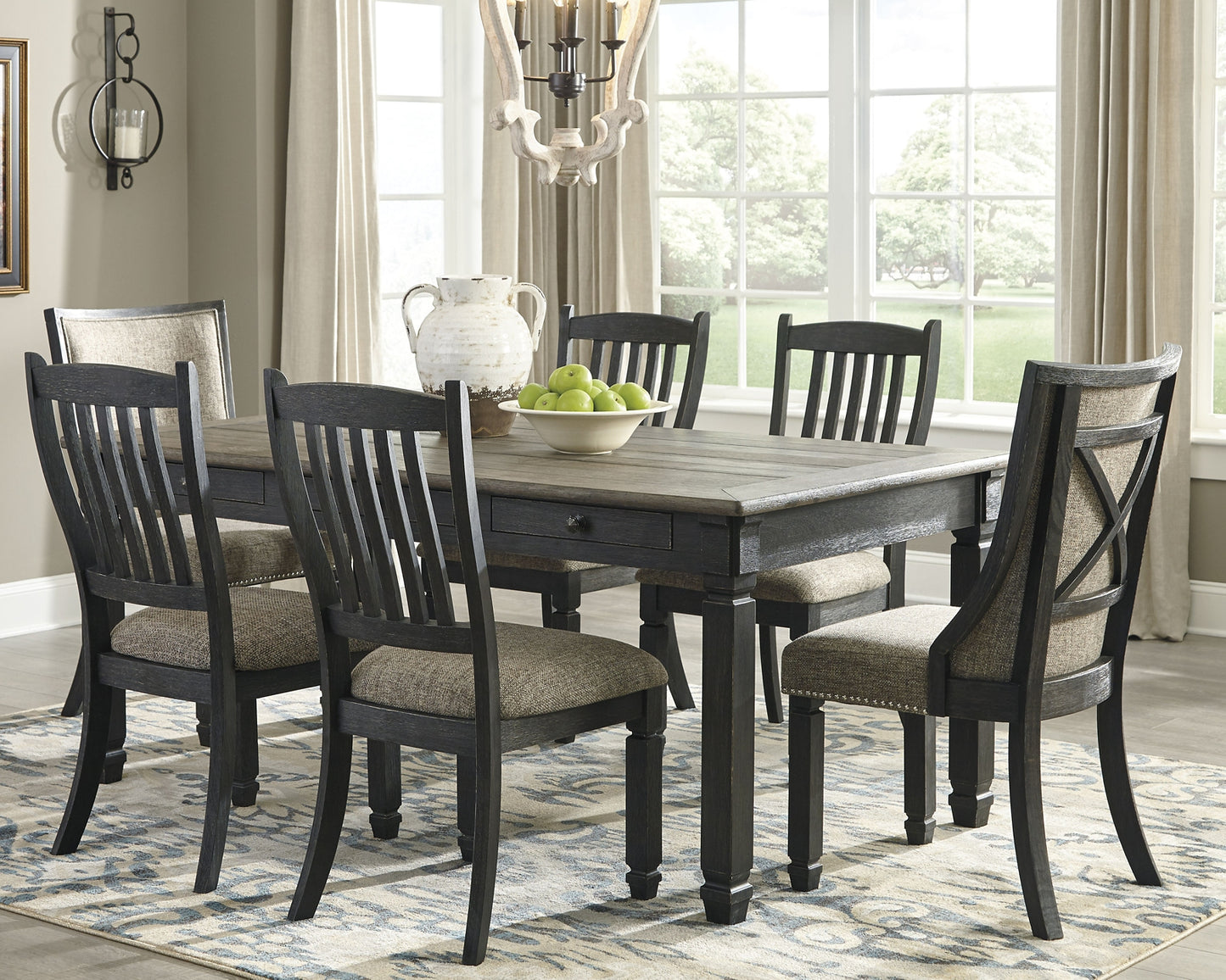 Tyler Creek Dining Table and 6 Chairs Milwaukee Furniture of Chicago - Furniture Store in Chicago Serving Humbolt Park, Roscoe Village, Avondale, & Homan Square