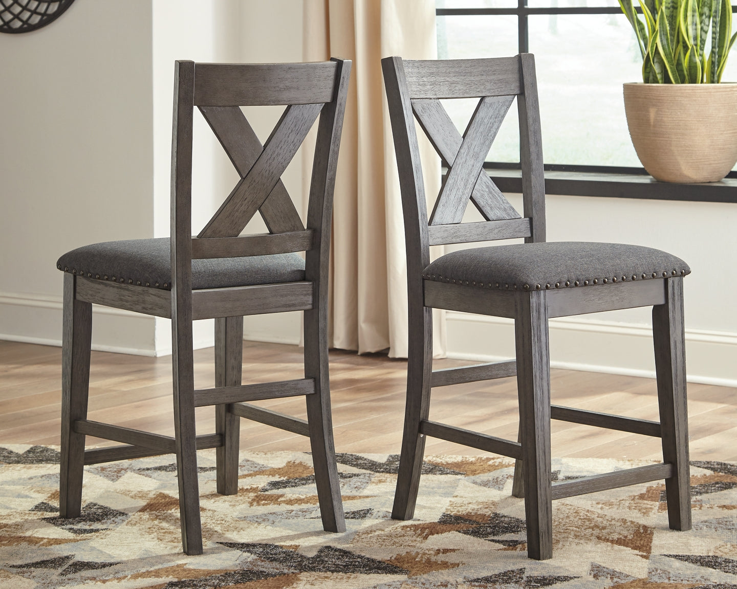 Caitbrook Counter Height Dining Table and 4 Barstools Milwaukee Furniture of Chicago - Furniture Store in Chicago Serving Humbolt Park, Roscoe Village, Avondale, & Homan Square