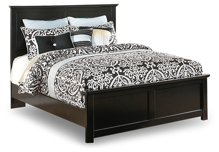 Maribel Queen Panel Bed with Mirrored Dresser and 2 Nightstands Milwaukee Furniture of Chicago - Furniture Store in Chicago Serving Humbolt Park, Roscoe Village, Avondale, & Homan Square