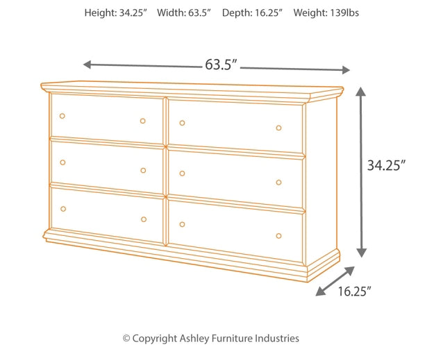 Maribel Full Panel Bed with Dresser Milwaukee Furniture of Chicago - Furniture Store in Chicago Serving Humbolt Park, Roscoe Village, Avondale, & Homan Square