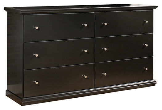 Maribel Twin Panel Bed with Dresser Milwaukee Furniture of Chicago - Furniture Store in Chicago Serving Humbolt Park, Roscoe Village, Avondale, & Homan Square