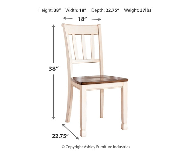 Whitesburg Dining Table and 6 Chairs Milwaukee Furniture of Chicago - Furniture Store in Chicago Serving Humbolt Park, Roscoe Village, Avondale, & Homan Square