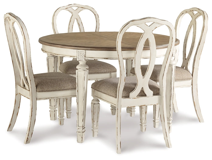 Realyn Dining Table and 4 Chairs Milwaukee Furniture of Chicago - Furniture Store in Chicago Serving Humbolt Park, Roscoe Village, Avondale, & Homan Square