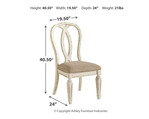 Realyn Dining Table and 4 Chairs Milwaukee Furniture of Chicago - Furniture Store in Chicago Serving Humbolt Park, Roscoe Village, Avondale, & Homan Square