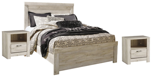 Bellaby Queen Panel Bed with 2 Nightstands Milwaukee Furniture of Chicago - Furniture Store in Chicago Serving Humbolt Park, Roscoe Village, Avondale, & Homan Square