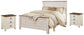 Willowton Queen Panel Bed with 2 Nightstands Milwaukee Furniture of Chicago - Furniture Store in Chicago Serving Humbolt Park, Roscoe Village, Avondale, & Homan Square