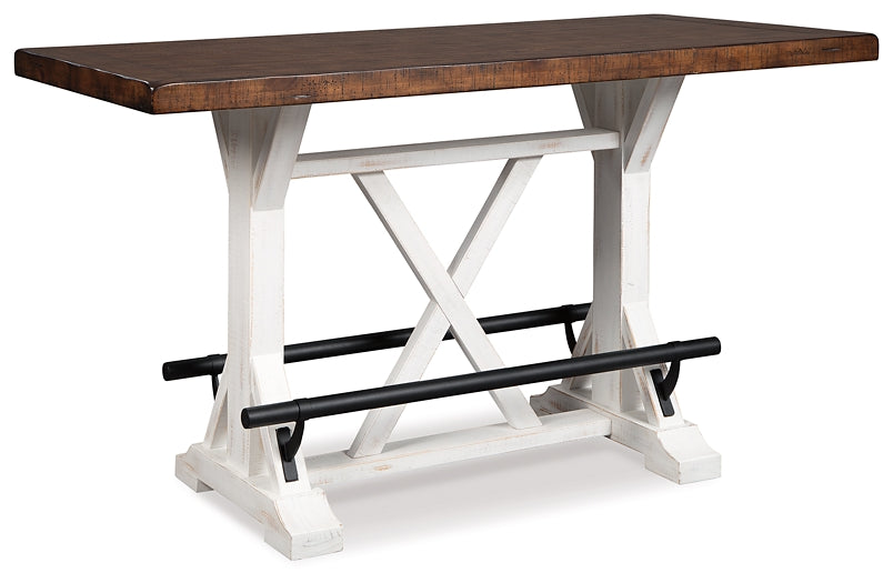 Valebeck Counter Height Dining Table and 4 Barstools Milwaukee Furniture of Chicago - Furniture Store in Chicago Serving Humbolt Park, Roscoe Village, Avondale, & Homan Square