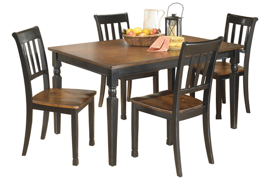 Owingsville Dining Table and 4 Chairs Milwaukee Furniture of Chicago - Furniture Store in Chicago Serving Humbolt Park, Roscoe Village, Avondale, & Homan Square