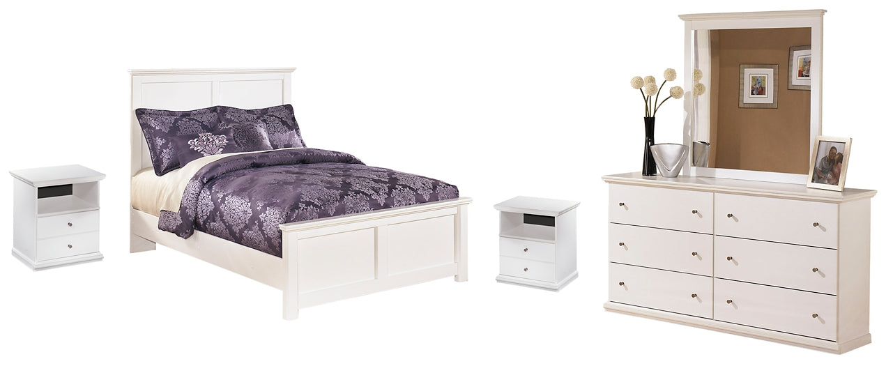 Bostwick Shoals Full Panel Bed with Mirrored Dresser Milwaukee Furniture of Chicago - Furniture Store in Chicago Serving Humbolt Park, Roscoe Village, Avondale, & Homan Square