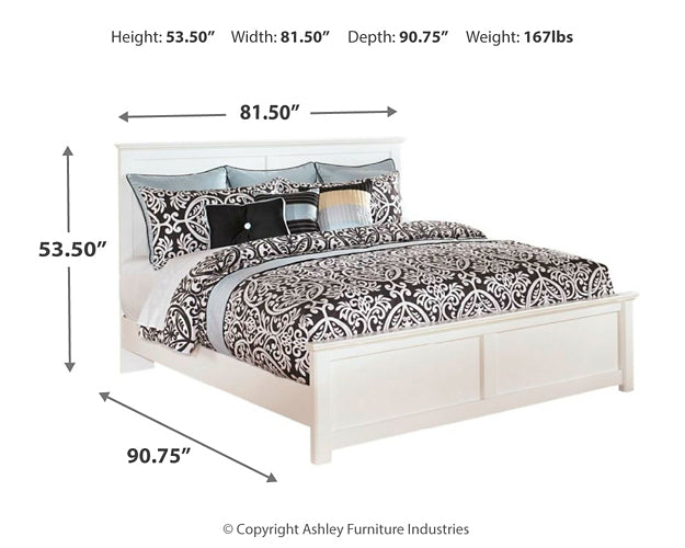 Bostwick Shoals King Panel Bed with Dresser Milwaukee Furniture of Chicago - Furniture Store in Chicago Serving Humbolt Park, Roscoe Village, Avondale, & Homan Square