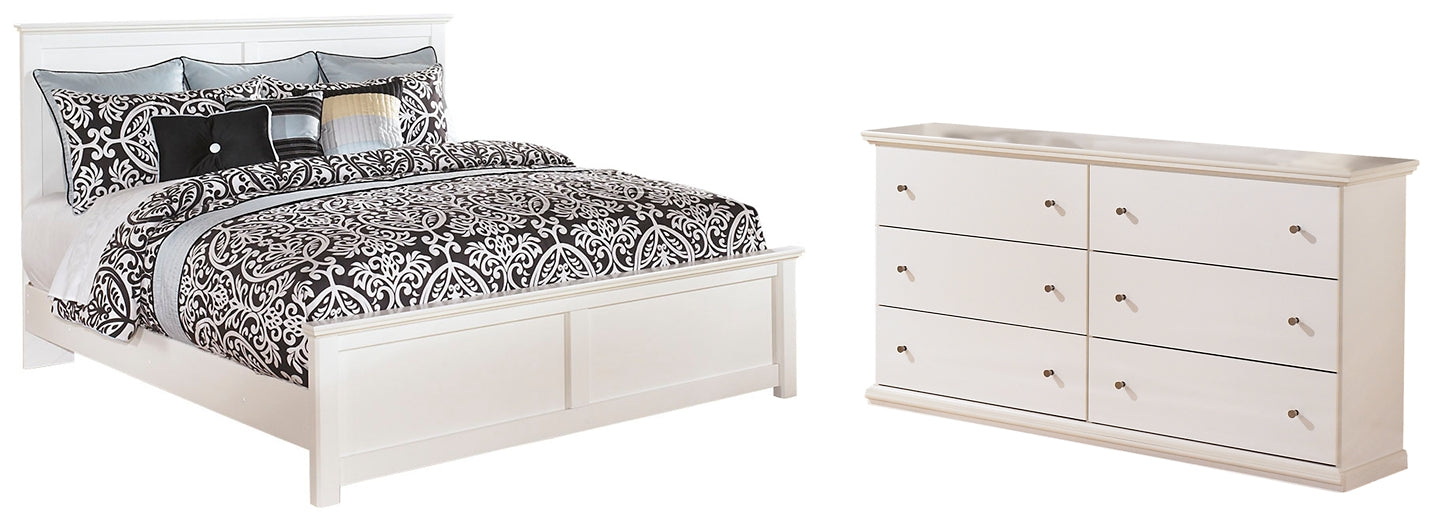 Bostwick Shoals King Panel Bed with Dresser Milwaukee Furniture of Chicago - Furniture Store in Chicago Serving Humbolt Park, Roscoe Village, Avondale, & Homan Square