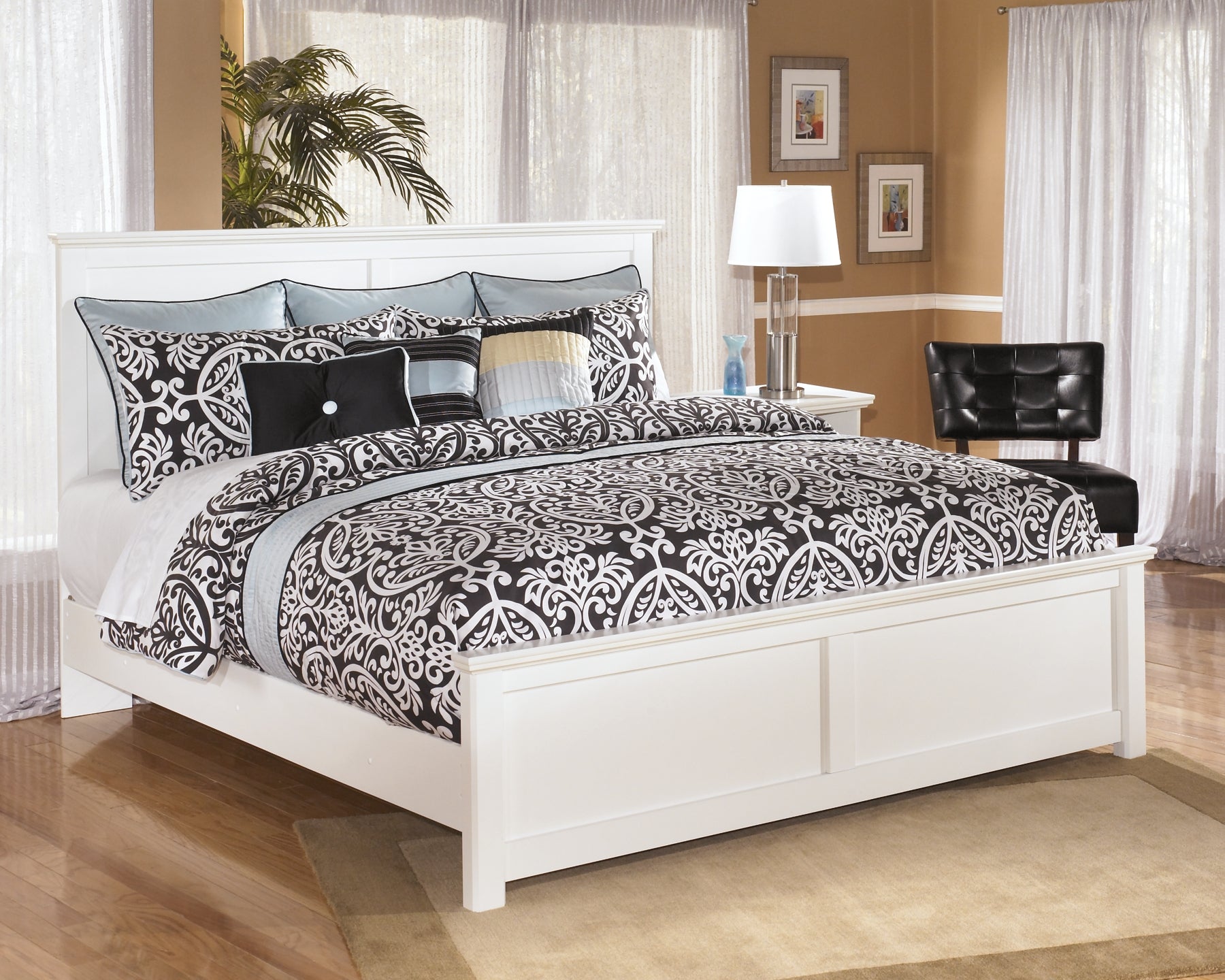 Bostwick Shoals King Panel Bed with Dresser Milwaukee Furniture of Chicago - Furniture Store in Chicago Serving Humbolt Park, Roscoe Village, Avondale, & Homan Square