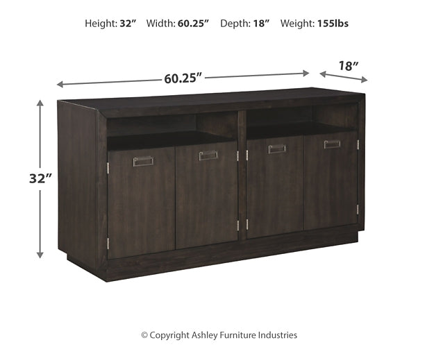 Hyndell Dining Table and 6 Chairs with Storage Milwaukee Furniture of Chicago - Furniture Store in Chicago Serving Humbolt Park, Roscoe Village, Avondale, & Homan Square