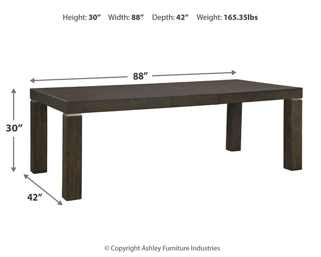 Hyndell Dining Table and 8 Chairs Milwaukee Furniture of Chicago - Furniture Store in Chicago Serving Humbolt Park, Roscoe Village, Avondale, & Homan Square