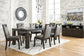 Hyndell Dining Table and 6 Chairs with Storage Milwaukee Furniture of Chicago - Furniture Store in Chicago Serving Humbolt Park, Roscoe Village, Avondale, & Homan Square