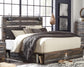 Drystan King Panel Bed with 2 Storage Drawers with Mirrored Dresser and Chest Milwaukee Furniture of Chicago - Furniture Store in Chicago Serving Humbolt Park, Roscoe Village, Avondale, & Homan Square