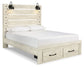 Cambeck Queen Panel Bed with 2 Storage Drawers with Mirrored Dresser and Chest Milwaukee Furniture of Chicago - Furniture Store in Chicago Serving Humbolt Park, Roscoe Village, Avondale, & Homan Square