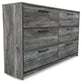 Baystorm King Panel Bed with 4 Storage Drawers with Dresser Milwaukee Furniture of Chicago - Furniture Store in Chicago Serving Humbolt Park, Roscoe Village, Avondale, & Homan Square