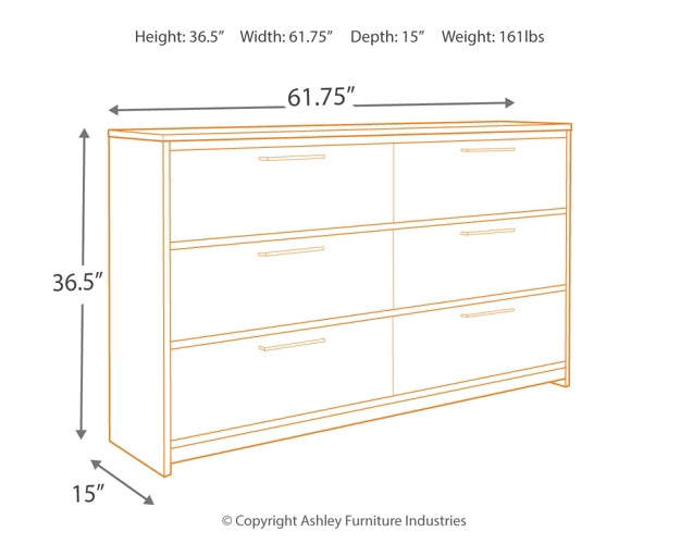 Baystorm King Panel Bed with 4 Storage Drawers with Dresser Milwaukee Furniture of Chicago - Furniture Store in Chicago Serving Humbolt Park, Roscoe Village, Avondale, & Homan Square