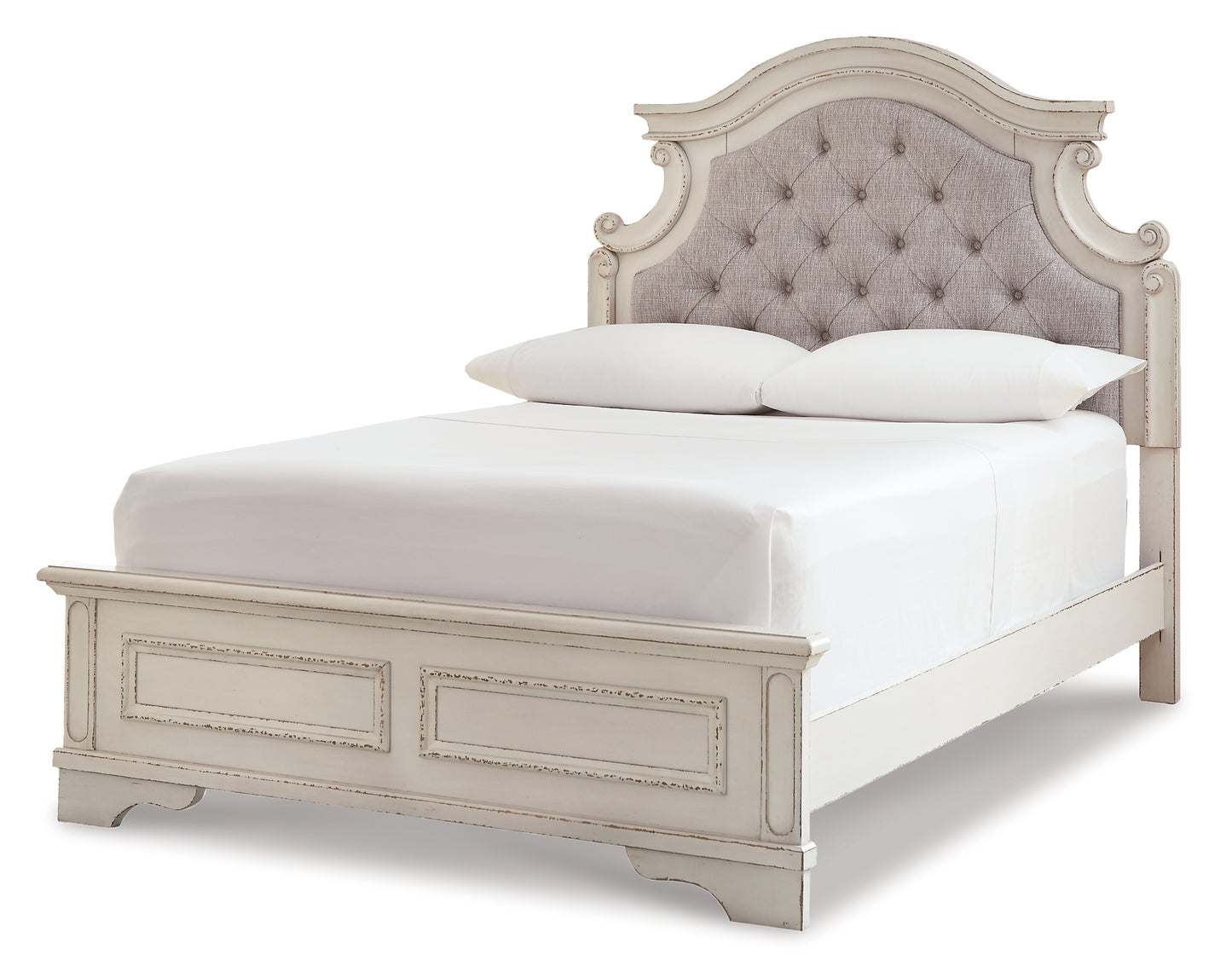 Realyn Full Panel Bed with Mirrored Dresser, Chest and Nightstand Milwaukee Furniture of Chicago - Furniture Store in Chicago Serving Humbolt Park, Roscoe Village, Avondale, & Homan Square