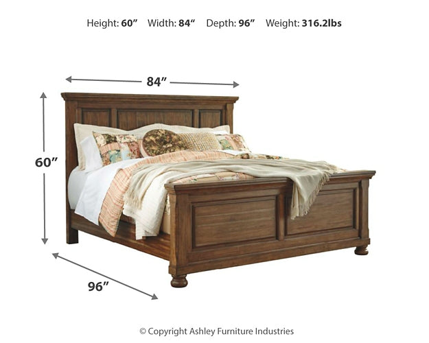 Flynnter Queen Panel Bed with Mirrored Dresser Milwaukee Furniture of Chicago - Furniture Store in Chicago Serving Humbolt Park, Roscoe Village, Avondale, & Homan Square