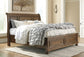 Flynnter Queen Sleigh Bed with 2 Storage Drawers with Mirrored Dresser Milwaukee Furniture of Chicago - Furniture Store in Chicago Serving Humbolt Park, Roscoe Village, Avondale, & Homan Square