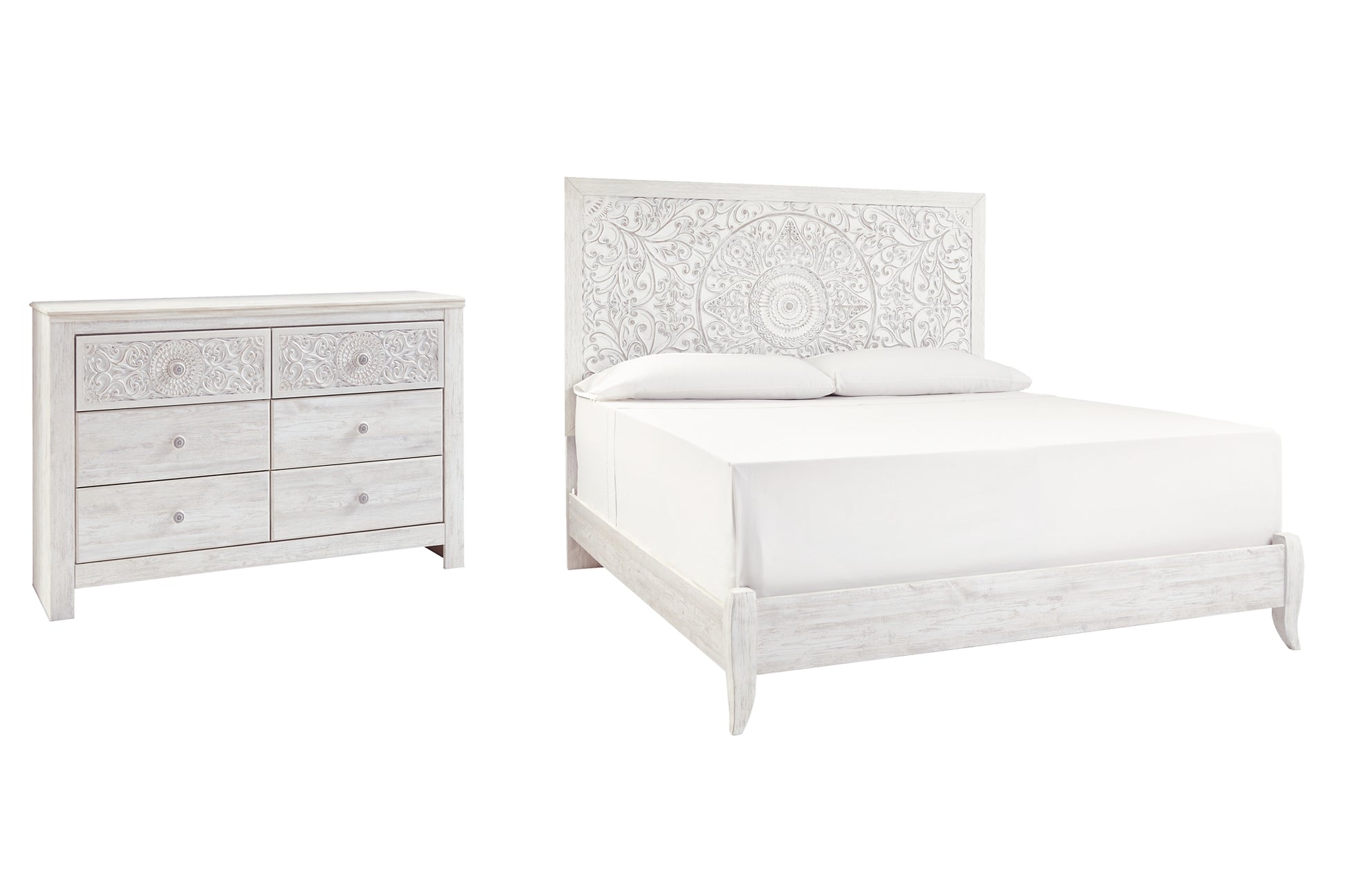 Paxberry Queen Panel Bed with Dresser Milwaukee Furniture of Chicago - Furniture Store in Chicago Serving Humbolt Park, Roscoe Village, Avondale, & Homan Square