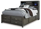 Caitbrook Queen Storage Bed with 8 Storage Drawers with Mirrored Dresser, Chest and 2 Nightstands Milwaukee Furniture of Chicago - Furniture Store in Chicago Serving Humbolt Park, Roscoe Village, Avondale, & Homan Square