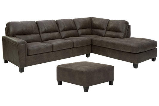 Navi 2-Piece Sectional with Ottoman Milwaukee Furniture of Chicago - Furniture Store in Chicago Serving Humbolt Park, Roscoe Village, Avondale, & Homan Square