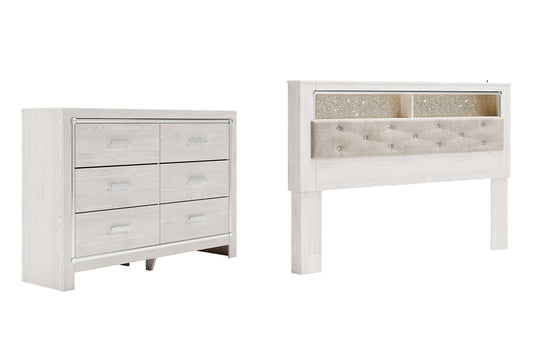 Altyra King Bookcase Headboard with Dresser Milwaukee Furniture of Chicago - Furniture Store in Chicago Serving Humbolt Park, Roscoe Village, Avondale, & Homan Square