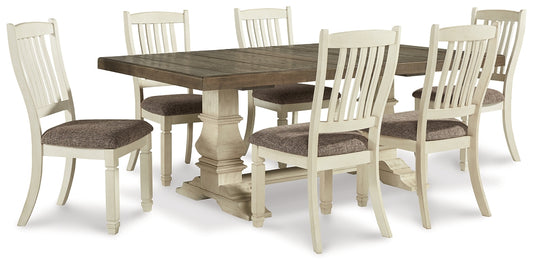 Bolanburg Dining Table and 6 Chairs Milwaukee Furniture of Chicago - Furniture Store in Chicago Serving Humbolt Park, Roscoe Village, Avondale, & Homan Square