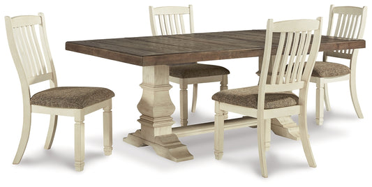 Bolanburg Dining Table and 4 Chairs Milwaukee Furniture of Chicago - Furniture Store in Chicago Serving Humbolt Park, Roscoe Village, Avondale, & Homan Square