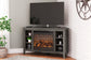 Arlenbry Corner TV Stand with Electric Fireplace Milwaukee Furniture of Chicago - Furniture Store in Chicago Serving Humbolt Park, Roscoe Village, Avondale, & Homan Square