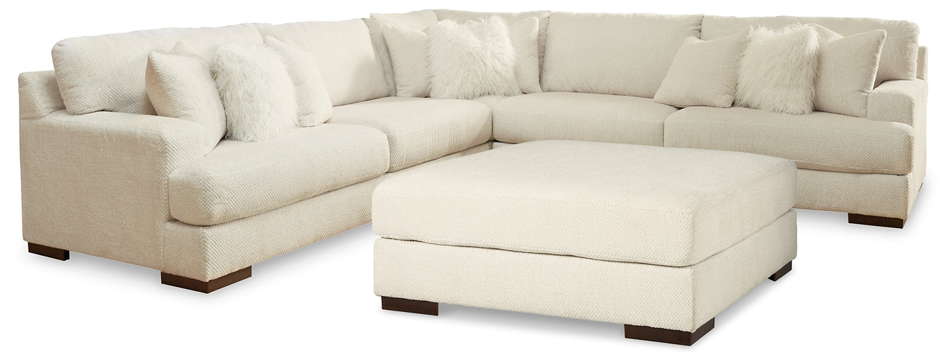 Zada 3-Piece Sectional with Ottoman Milwaukee Furniture of Chicago - Furniture Store in Chicago Serving Humbolt Park, Roscoe Village, Avondale, & Homan Square