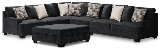 Lavernett 4-Piece Sectional with Ottoman Milwaukee Furniture of Chicago - Furniture Store in Chicago Serving Humbolt Park, Roscoe Village, Avondale, & Homan Square
