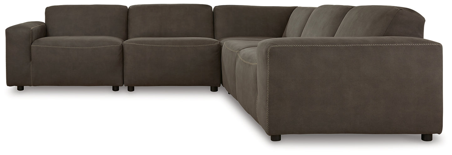 Allena 5-Piece Sectional with Ottoman Milwaukee Furniture of Chicago - Furniture Store in Chicago Serving Humbolt Park, Roscoe Village, Avondale, & Homan Square