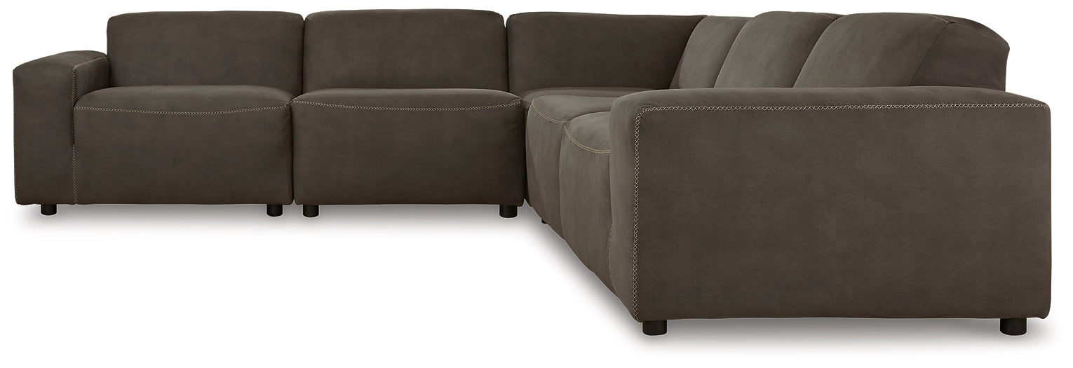 Allena 5-Piece Sectional with Ottoman Milwaukee Furniture of Chicago - Furniture Store in Chicago Serving Humbolt Park, Roscoe Village, Avondale, & Homan Square